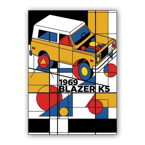 Blazer K5: De Stijl Composition wall art poster
