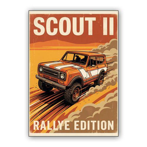 International Scout II Rallye Edition: Vintage Off-Road Poster wall art poster
