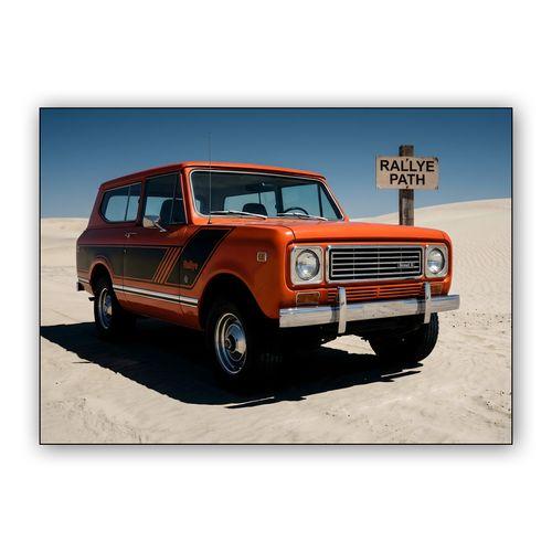 International Scout II Rallye: Desert Explorer wall art poster