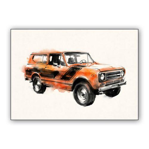International Scout II: Watercolor Rallye Legend wall art poster