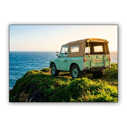 Land Rover Series IIA: Coastal Overland Adventure wall art poster