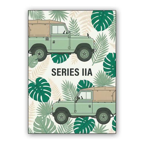 Land Rover Series IIA: Tropical Expedition Graphic wall art poster