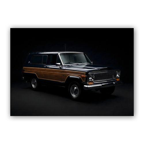 Jeep Cherokee Chief: Shadow Woodie Portrait wall art poster