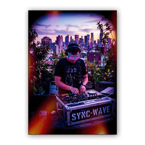 Sync-Wave Sunset Sessions wall art poster