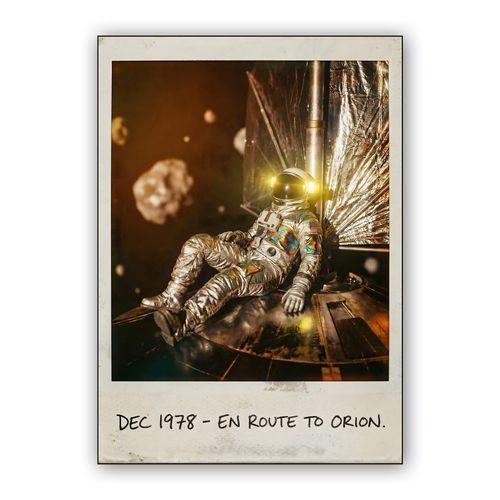 En Route to Orion: 1978 Space Log wall art poster