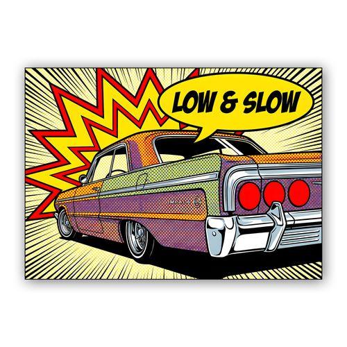 Low & Slow Pop Art Impala wall art poster