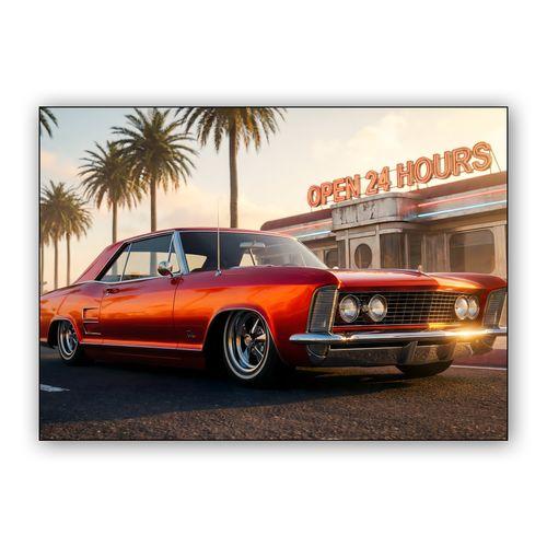 Sunset Diner Riviera wall art poster