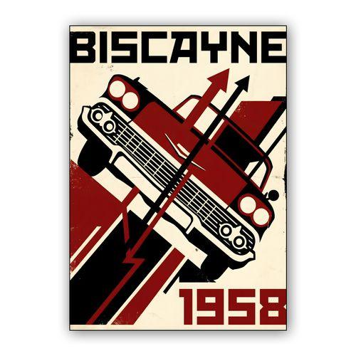 Biscayne Constructivist 1958 wall art poster