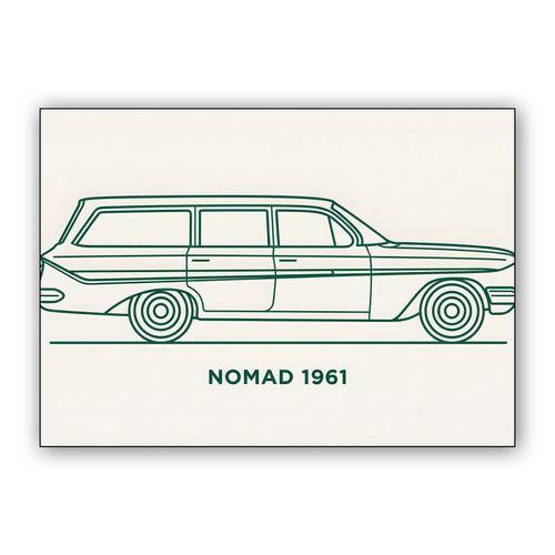 1961 Nomad Line Art wall art poster