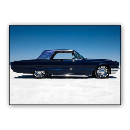 Midnight Flake Thunderbird on the Flats wall art poster