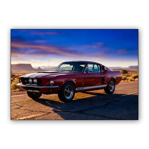 Desert Legend: Shelby GT500 at Sunset wall art poster