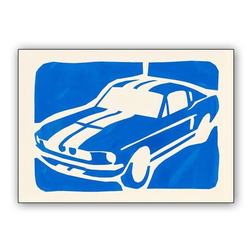 Matisse Style Shelby GT500 Cutout wall art poster