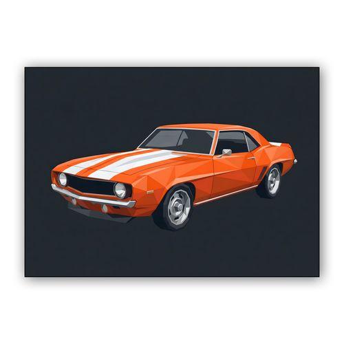 Camaro SS Low Poly Geometric Art wall art poster