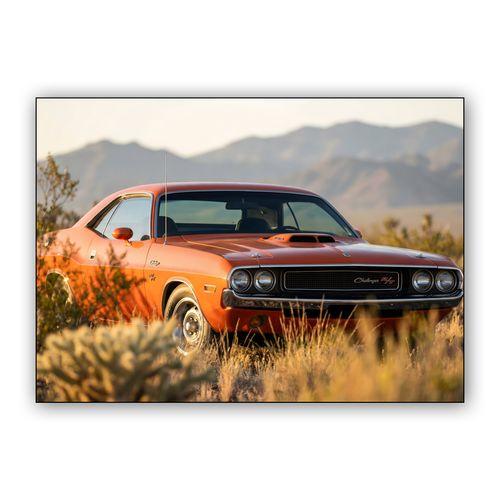 Desert Nomad: 1970 Dodge Challenger R/T wall art poster