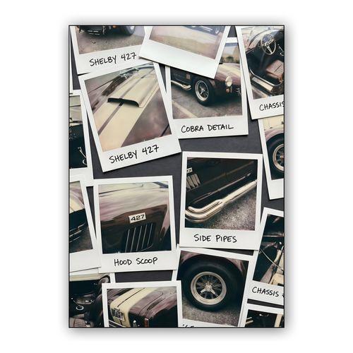 Shelby Cobra 427 Instant Film Collage wall art poster