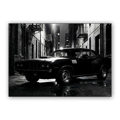 Midnight Alley: '71 Hemi Cuda Noir wall art poster