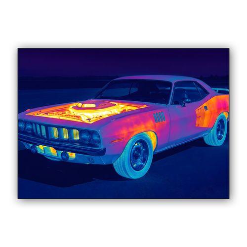 Hemi 'Cuda: Thermal Performance Heat Map wall art poster