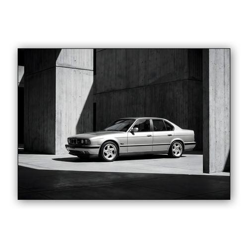 BMW M5 E34: Brutalist Monolith wall art poster