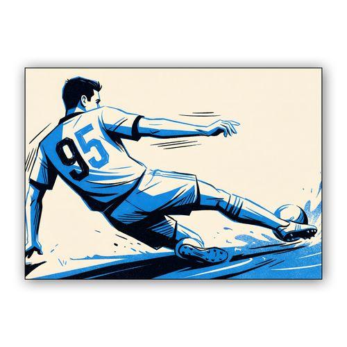 Alessandro Bastoni - Number 95 Motion Art wall art poster