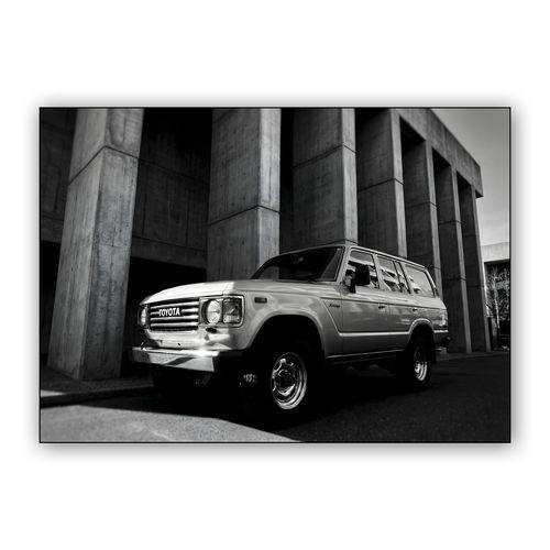 Toyota Land Cruiser 60 Series: Brutalist Shadows wall art poster