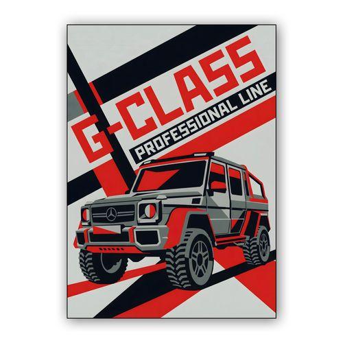Mercedes-Benz G-Class Professional Line Constructivist Art wall art poster