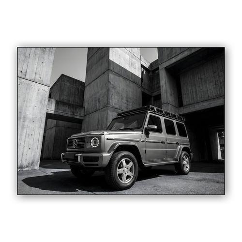 Mercedes-Benz G-Class: Brutalist Architecture wall art poster