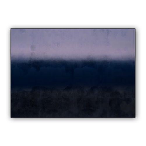 Deep Horizon: Textured Abstract Landscape wall art poster