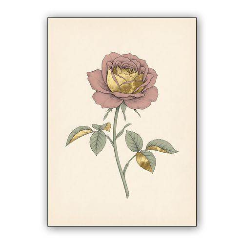 The Gilded Rose wall art poster