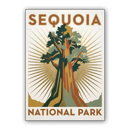 Sequoia National Park Vintage Poster wall art poster