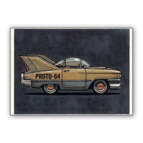 PROTO-64: The Atomic Explorer wall art poster