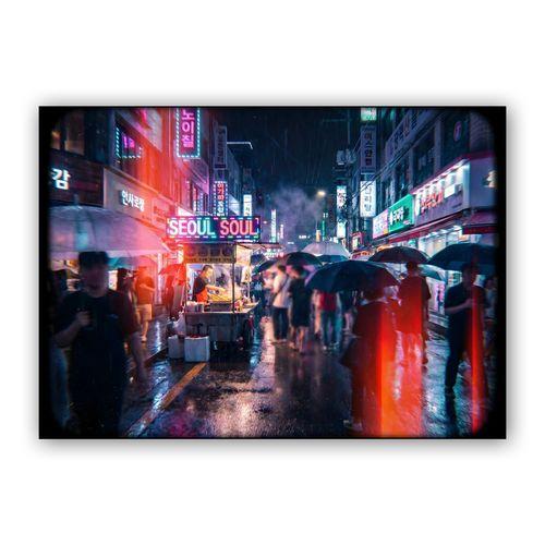 Seoul Soul: Midnight Market wall art poster