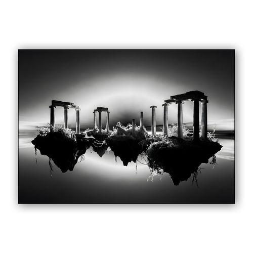 Ethereal Ruins: The Floating Sanctuary wall art poster