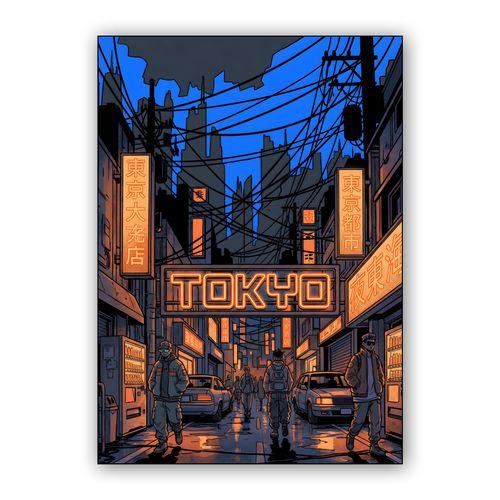 Tokyo Pulse: The Neo-Urban Night wall art poster