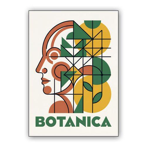 Botanica: A Geometric Fusion of Mind and Nature wall art poster