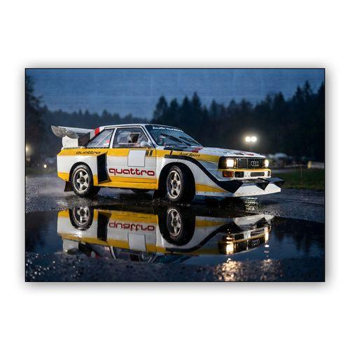 Reflections of a Legend: Audi Sport Quattro S1 E2 wall art poster