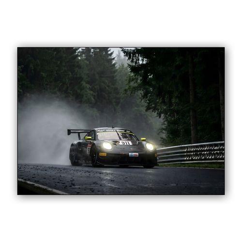 Nürburgring Mist: Porsche 911 GT3 Endurance wall art poster