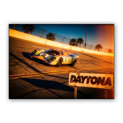 Daytona Dream: The Psychedelic Porsche 917 wall art poster