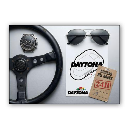 Daytona 24h Access: Racing Heritage Flat Lay wall art poster