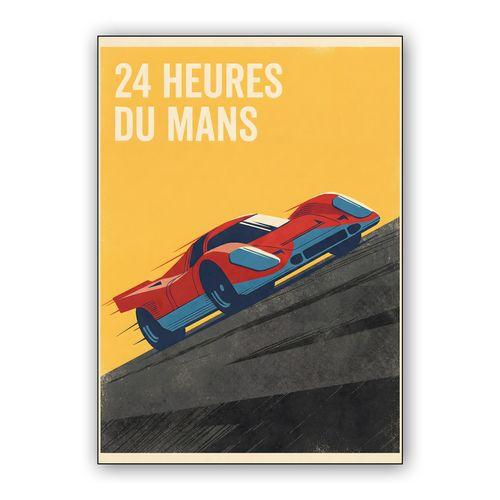 Heritage of Velocity: 24 Heures du Mans Vintage Poster wall art poster