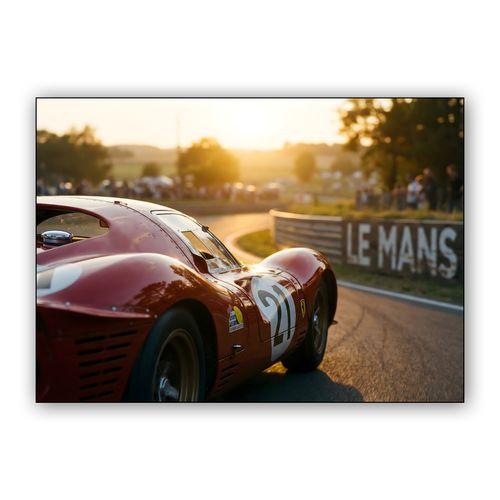 Golden Hour at Le Mans: Ferrari 330 P4 wall art poster
