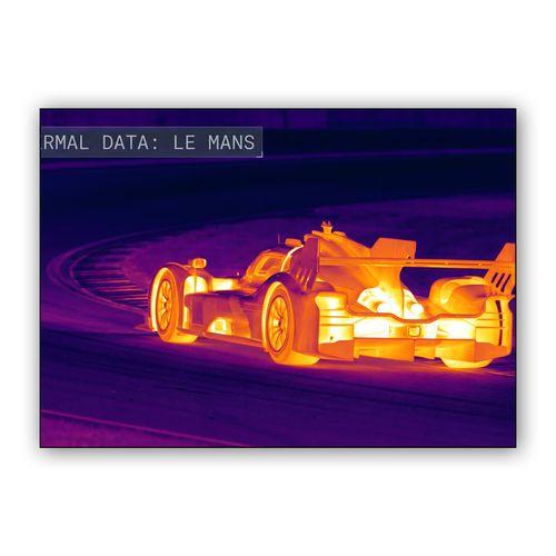 Thermal Velocity: Heat Data from Le Mans wall art poster
