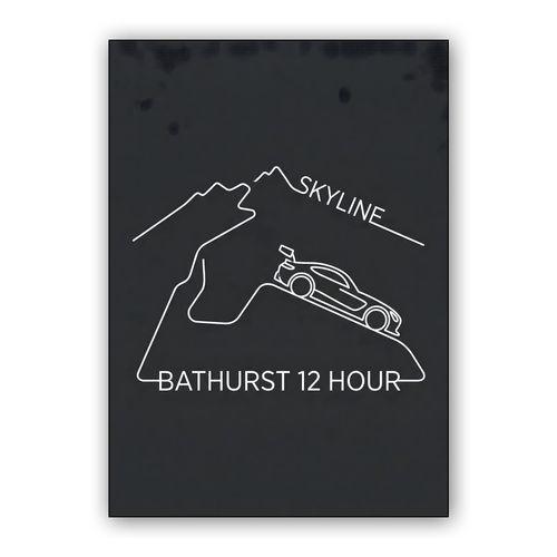 Bathurst 12 Hour: Skyline Minimalist Line Art wall art poster