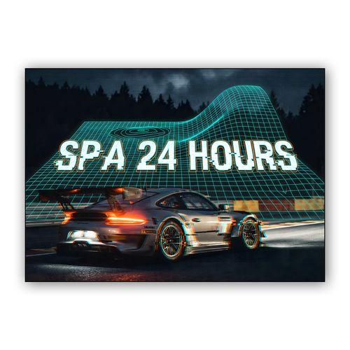 Spa 24 Hours: Digital Pulse Porsche 911 GT3 R wall art poster