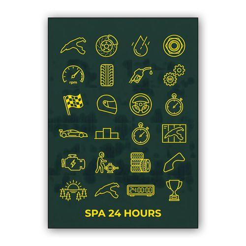 Spa 24 Hours: Endurance Iconography wall art poster