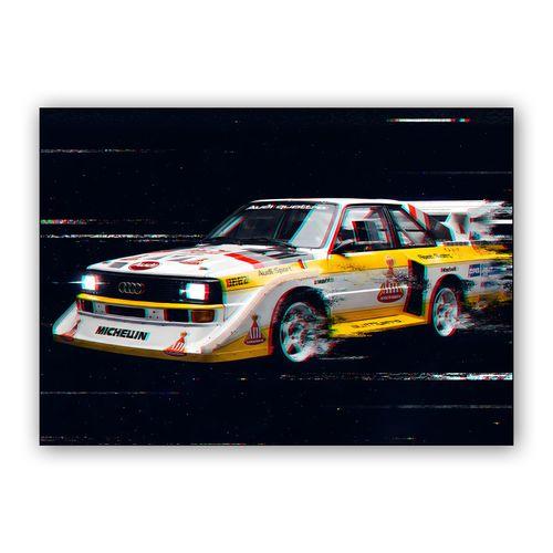 Digital Distortion: Audi Sport Quattro S1 Group B wall art poster