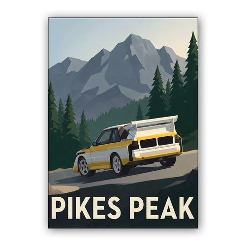 Pikes Peak Legend: Audi Sport Quattro S1 Poster wall art poster
