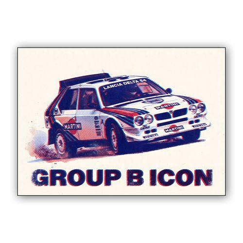 Group B Icon: Lancia Delta S4 Martini Heritage wall art poster