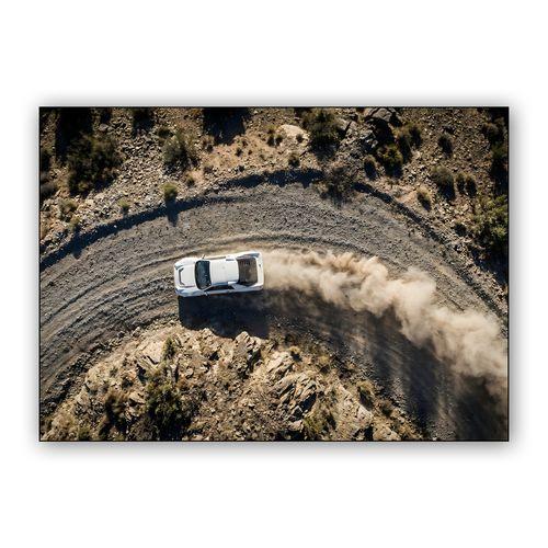 High-Angle Pursuit: Ford RS200 Desert Rally wall art poster