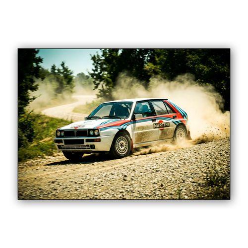 Lancia Delta Integrale Martini Gravel Drift wall art poster
