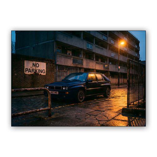Lancia Delta Integrale Night Estate wall art poster